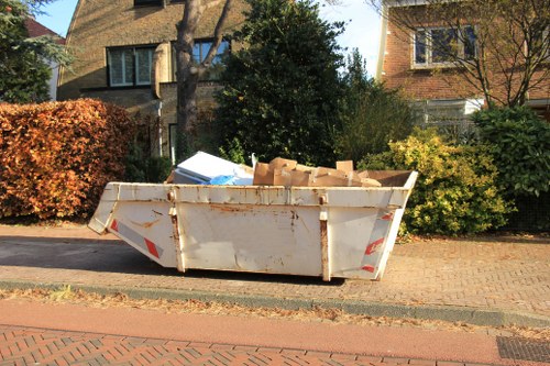 Professional business waste removal team